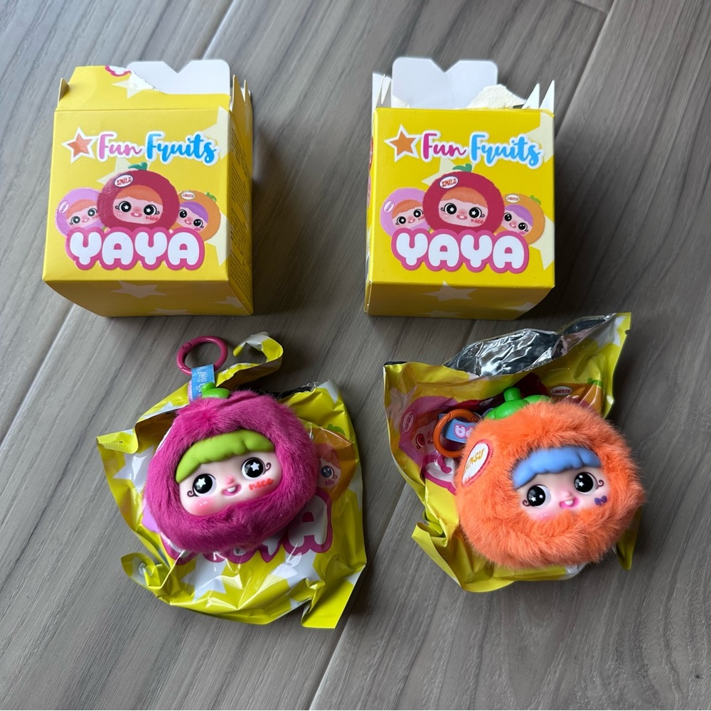 Happy Ghost YAYA Fun Fruit Plush Pendants HAPPY & WHIMSY